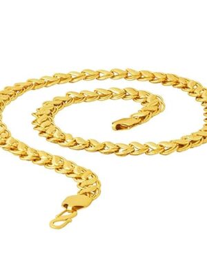 DM Jewellers Men's Chain | 24K Real Gold Plated