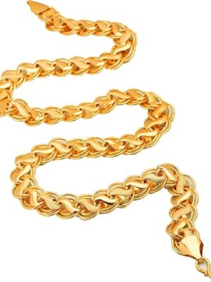 DM Jewellers Men's Chain | 24K Real Gold Plated