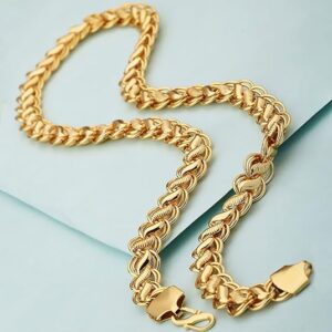 DM Jewellers Men's Chain | 24K Real Gold Plated
