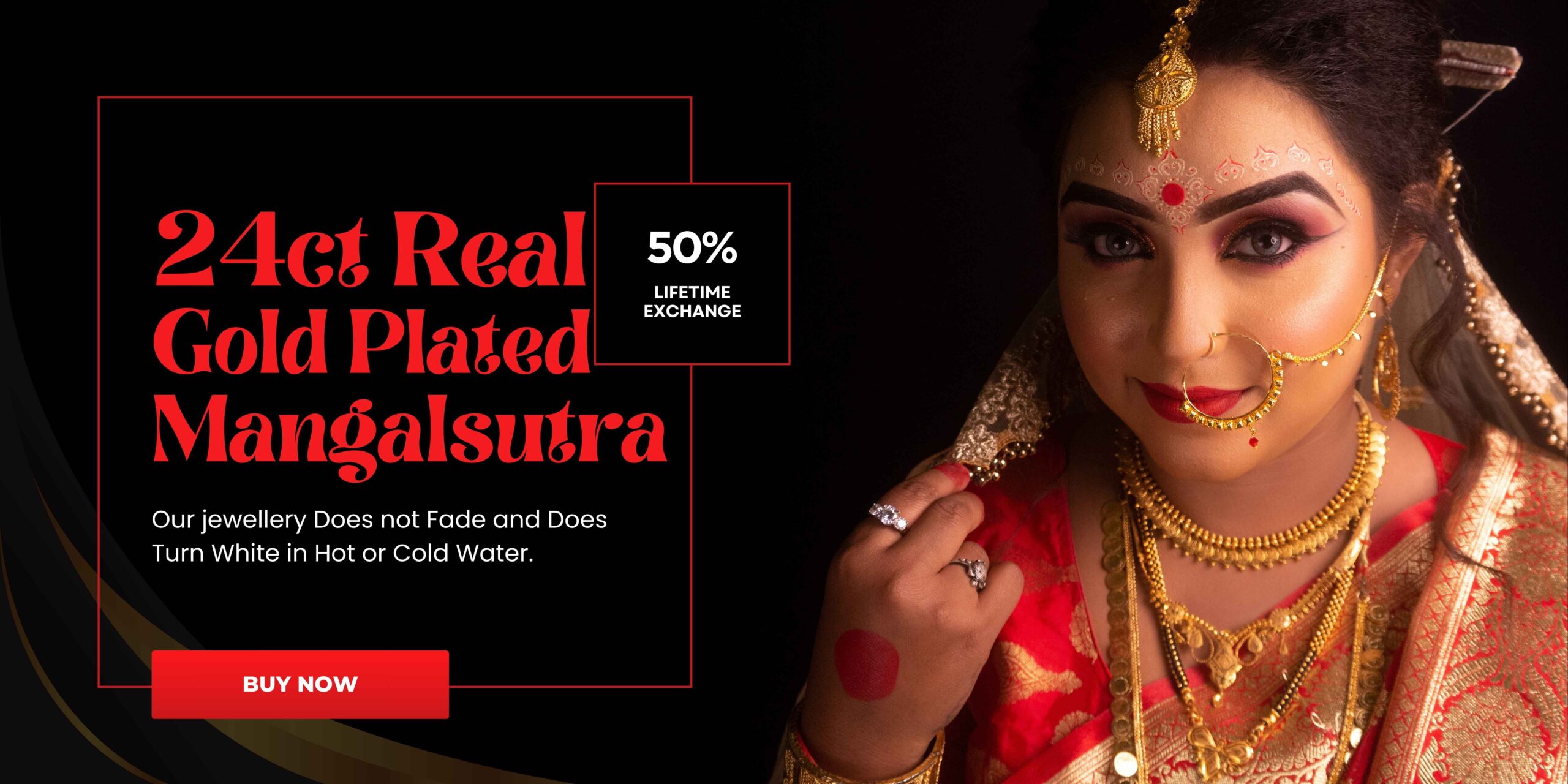 24ct Real Gold Plated Mangalsutra