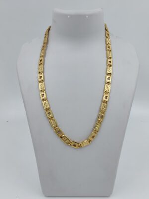 DM Jewellers Men's Chain | 24K Real Gold Plated | Waterproof, Anti-Tarnish | Stylish Heavy