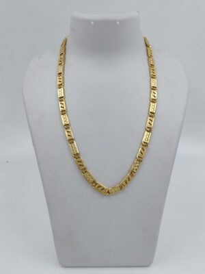 DM Jewellers Men's Chain | 24K Real Gold Plated