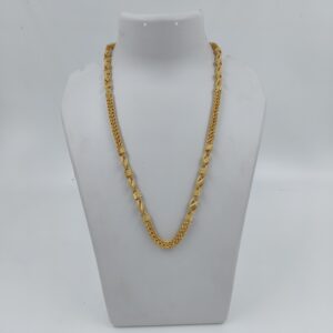 DM Jewellers Men's Chain | 24K Real Gold Plated | Waterproof, Anti-Tarnish | Stylish Heavy