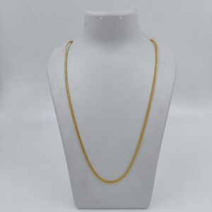 DM Jewellers Men's Chain | 24K Real Gold Plated | Waterproof, Anti-Tarnish | Stylish Heavy Look Chain for Men