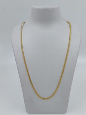 DM Jewellers Men's Chain | 24K Real Gold Plated | Waterproof, Anti-Tarnish | Stylish Heavy Look Chain for Men