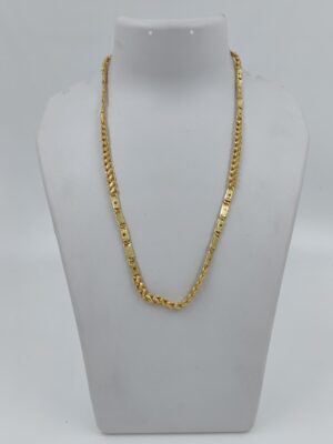 DM Jewellers Men's Chain | 24K Real Gold Plated | Waterproof, Anti-Tarnish | Stylish Heavy Look Chain for Men