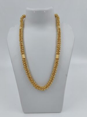 DM Jewellers Men's Chain | 24K Real Gold Plated | Waterproof, Anti-Tarnish | Stylish Heavy Look Chain for Men