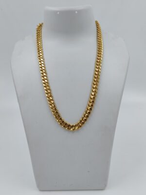 DM Jewellers Men's Chain | 24K Real Gold Plated | Waterproof, Anti-Tarnish | Stylish Heavy Look Chain for Men