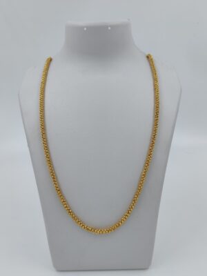 DM Jewellers Men's Chain | 24K Real Gold Plated | Waterproof, Anti-Tarnish | Stylish Heavy Look Chain for Men
