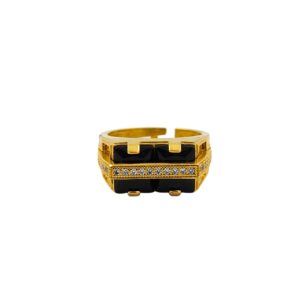 DM Jewellers Men's Ring | 24K Real Gold Plated | Stylish, Waterproof & Anti-Tarnish | Daily Wear Ring for Men