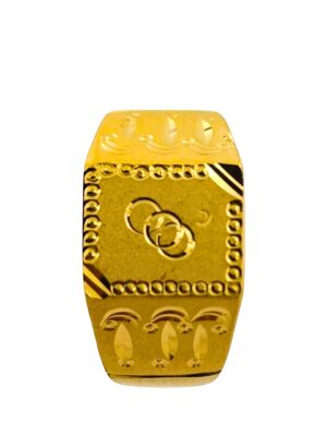 DM Jewellers Men's Ring | 24K Real Gold Plated | Stylish, Waterproof & Anti-Tarnish | Daily Wear Ring for Men