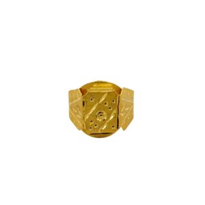 DM Jewellers Men's Ring | 24K Real Gold Plated | Stylish, Waterproof & Anti-Tarnish | Daily Wear Ring for Men