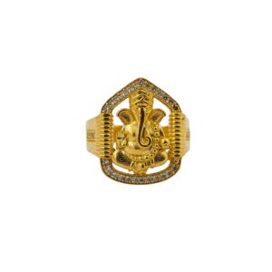 DM Jewellers Men's Ring | 24K Real Gold Plated | Stylish, Waterproof & Anti-Tarnish | Daily Wear Ring for Men