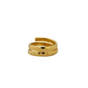 DM Jewellers Men's Ring | 24K Real Gold Plated | Stylish, Waterproof & Anti-Tarnish | Daily Wear Ring for Men