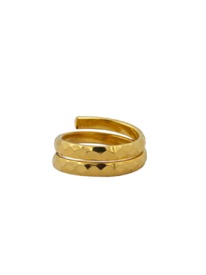 DM Jewellers Men's Ring | 24K Real Gold Plated | Stylish, Waterproof & Anti-Tarnish | Daily Wear Ring for Men
