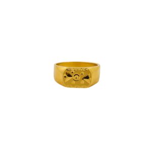 DM Jewellers Men's Ring | 24K Real Gold Plated | Stylish, Waterproof & Anti-Tarnish | Daily Wear Ring for Men