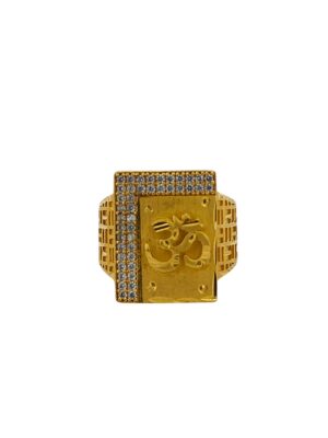 DM Jewellers Men's Ring | 24K Real Gold Plated | Stylish, Waterproof & Anti-Tarnish | Daily Wear Ring for Men