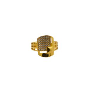 DM Jewellers Band Ring | 24K Real Gold Plated | Stylish, Waterproof & Anti-Tarnish | Daily Wear Ring