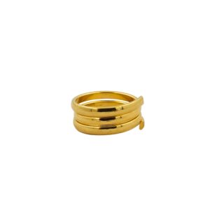 DM Jewellers Men's Ring | 24K Real Gold Plated | Stylish, Waterproof & Anti-Tarnish | Daily Wear Ring for Men