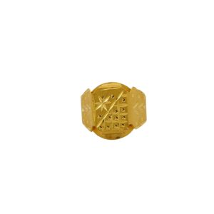 DM Jewellers Men's Ring | 24K Real Gold Plated | Stylish, Waterproof & Anti-Tarnish | Daily Wear Ring for Men