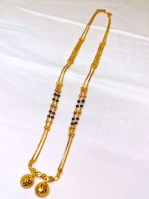 DM Jewellers Women’s Mangalsutra | 24K Real Gold Plated | Daily Wear | Waterproof & Anti-Tarnish | Traditional & Stylish