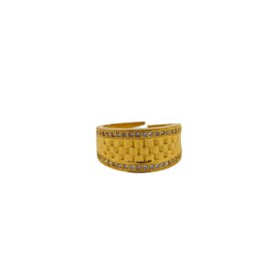 DM Jewellers Men's Ring | 24K Real Gold Plated | Stylish, Waterproof & Anti-Tarnish | Daily Wear Ring for Men