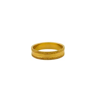 DM Jewellers Men's Ring | 24K Real Gold Plated | Stylish, Waterproof & Anti-Tarnish | Daily Wear Ring for Men