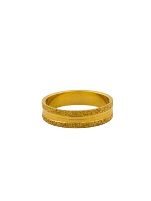 DM Jewellers Men's Ring | 24K Real Gold Plated | Stylish, Waterproof & Anti-Tarnish | Daily Wear Ring for Men