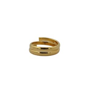 DM Jewellers Men's Ring | 24K Real Gold Plated | Stylish, Waterproof & Anti-Tarnish | Daily Wear Ring for Men