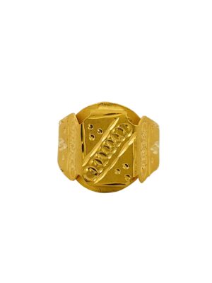 DM Jewellers Men's Ring | 24K Real Gold Plated | Stylish, Waterproof & Anti-Tarnish | Daily Wear Ring for Men