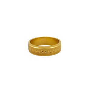 DM Jewellers Band Ring | 24K Real Gold Plated | Stylish, Waterproof & Anti-Tarnish | Daily Wear Ring