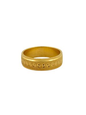 DM Jewellers Band Ring | 24K Real Gold Plated | Stylish, Waterproof & Anti-Tarnish | Daily Wear Ring